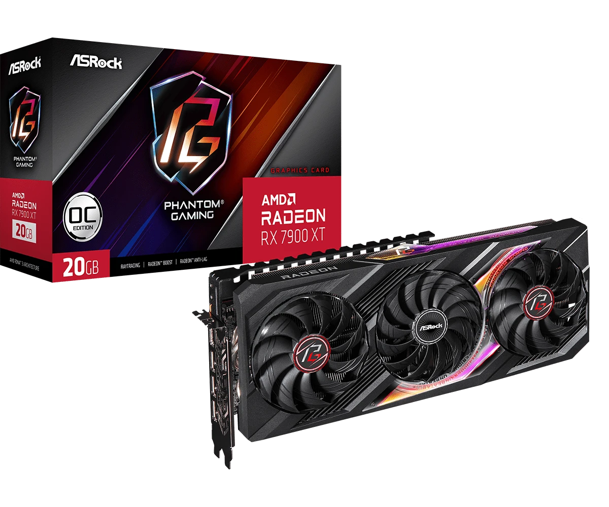 ASRock AMD Radeon RX 7900 XT Phantom Gaming 20GB OC
